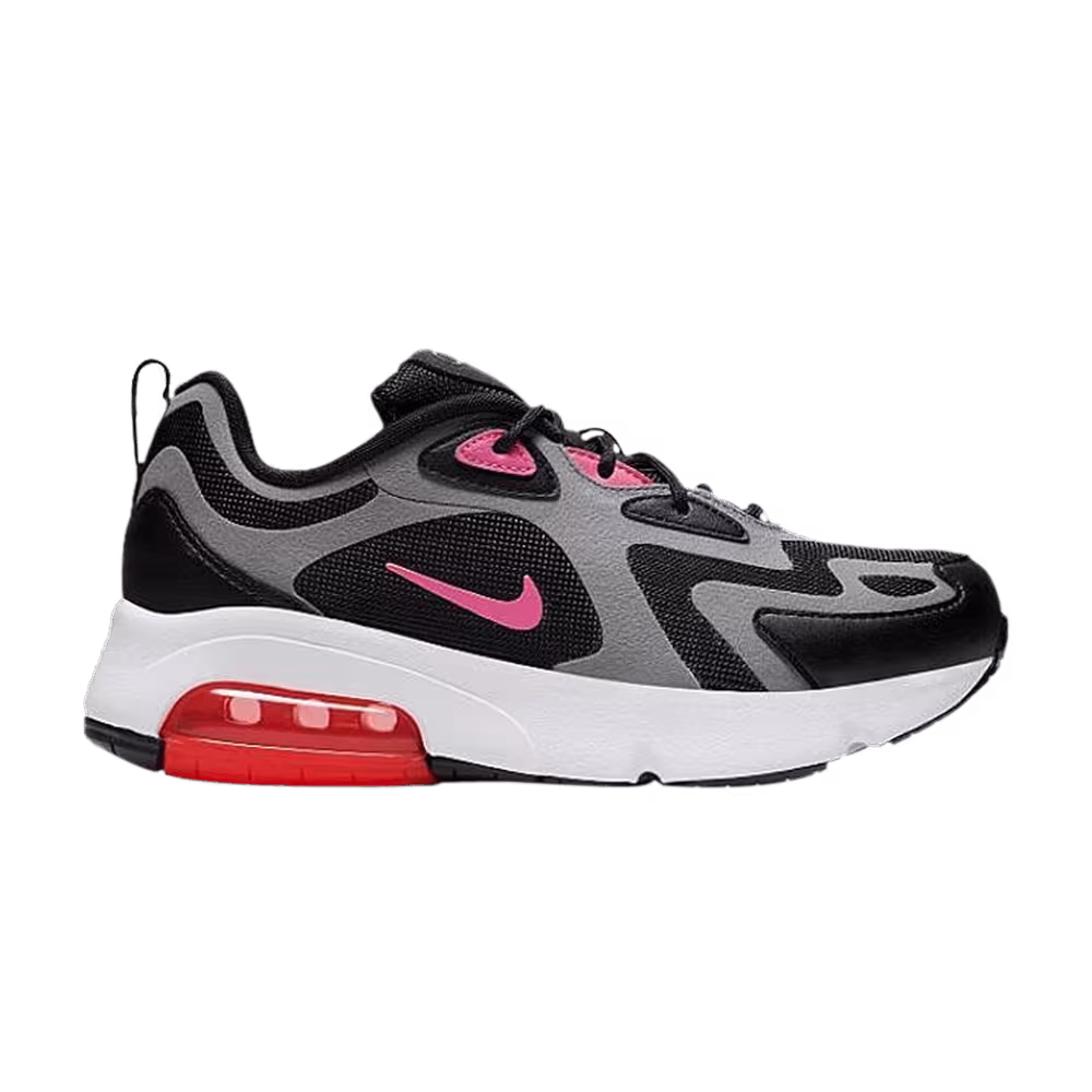 Nike Air Max 200 GS Black Hot Punch