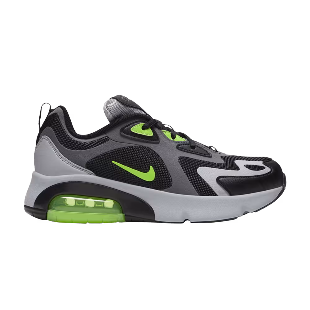 Nike Air Max 200 GS Grey Electric Green