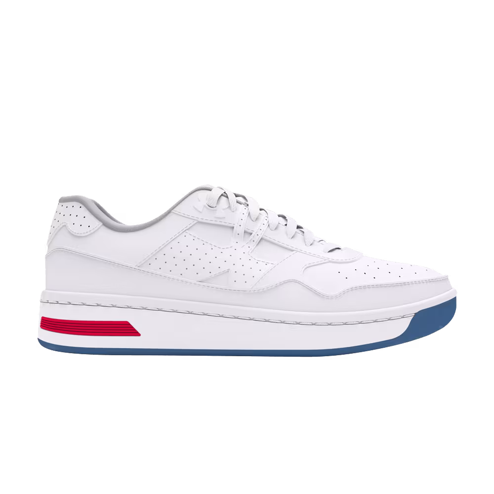 Under Armour Women's Court 96 White Blue Red