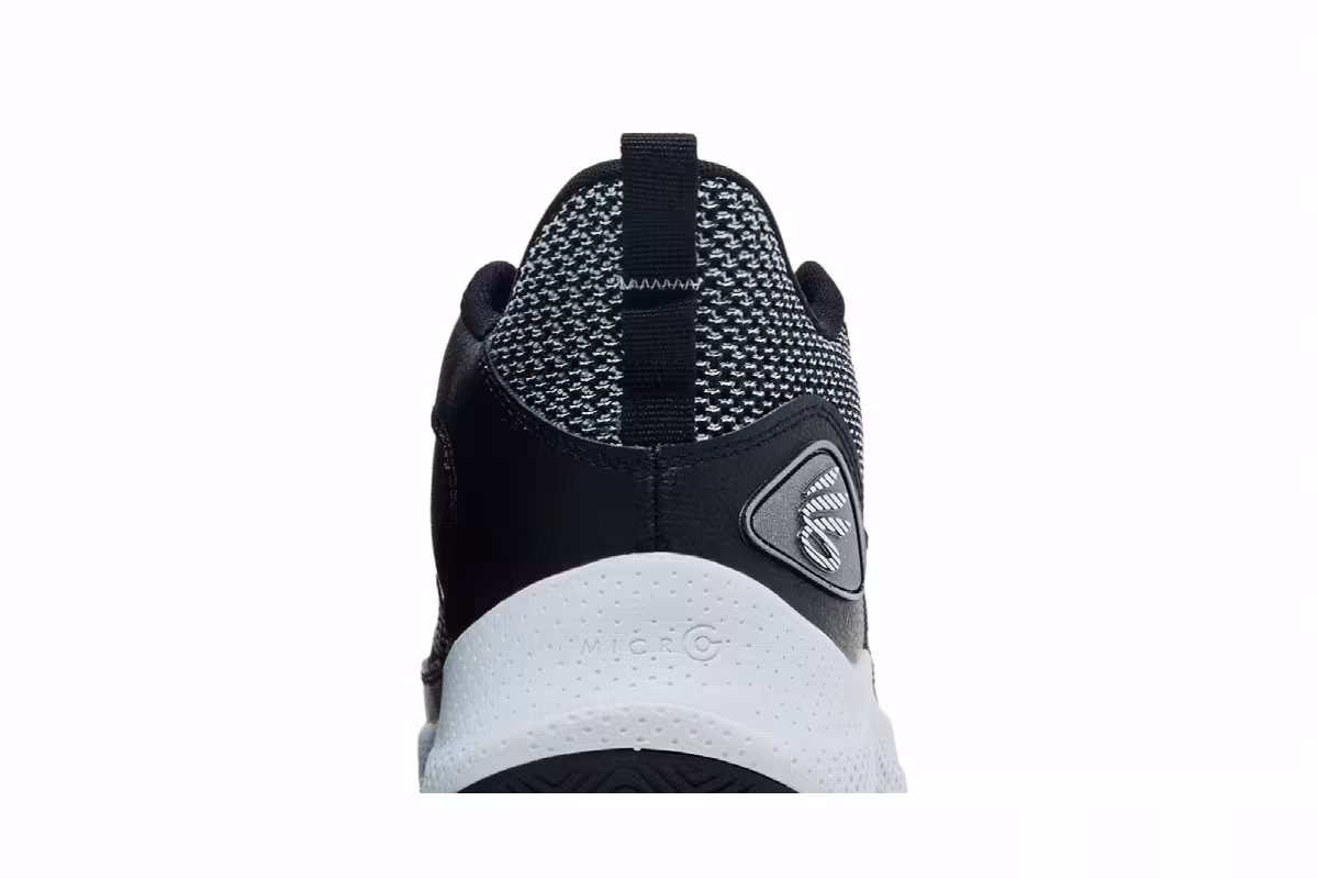 Under Armour Curry 3Zer0 24 Black Halo Grey, view 8