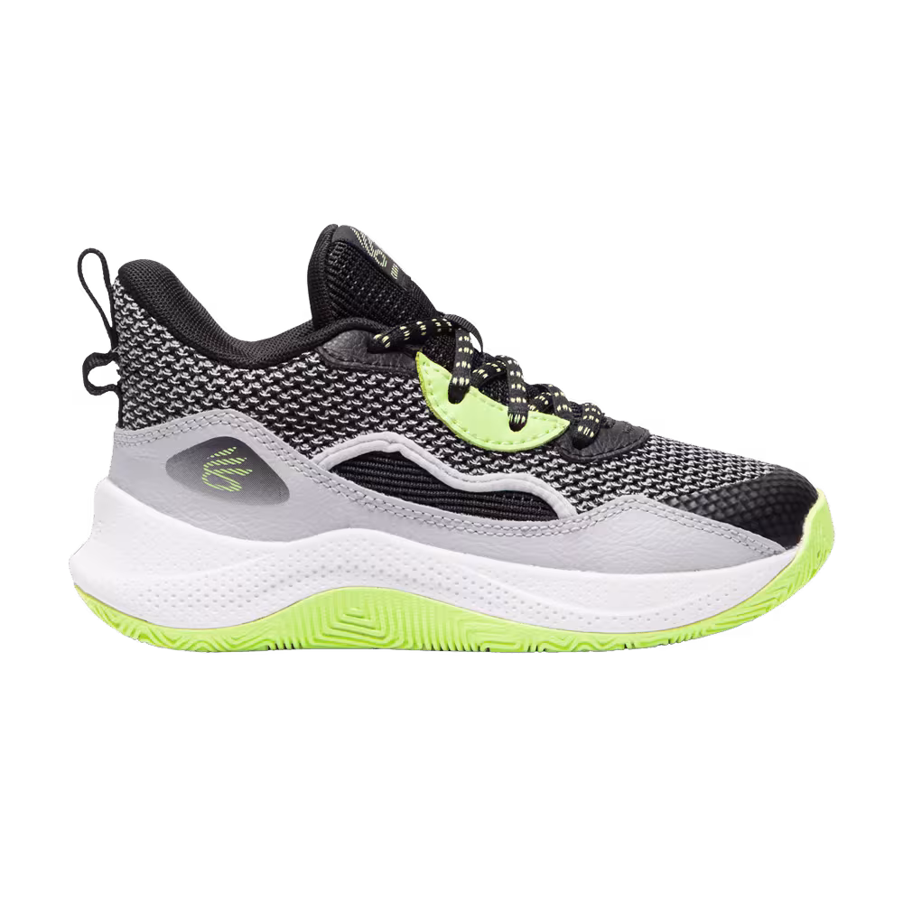 Under Armour Curry 3Zer0 24 PS Black Morph Green