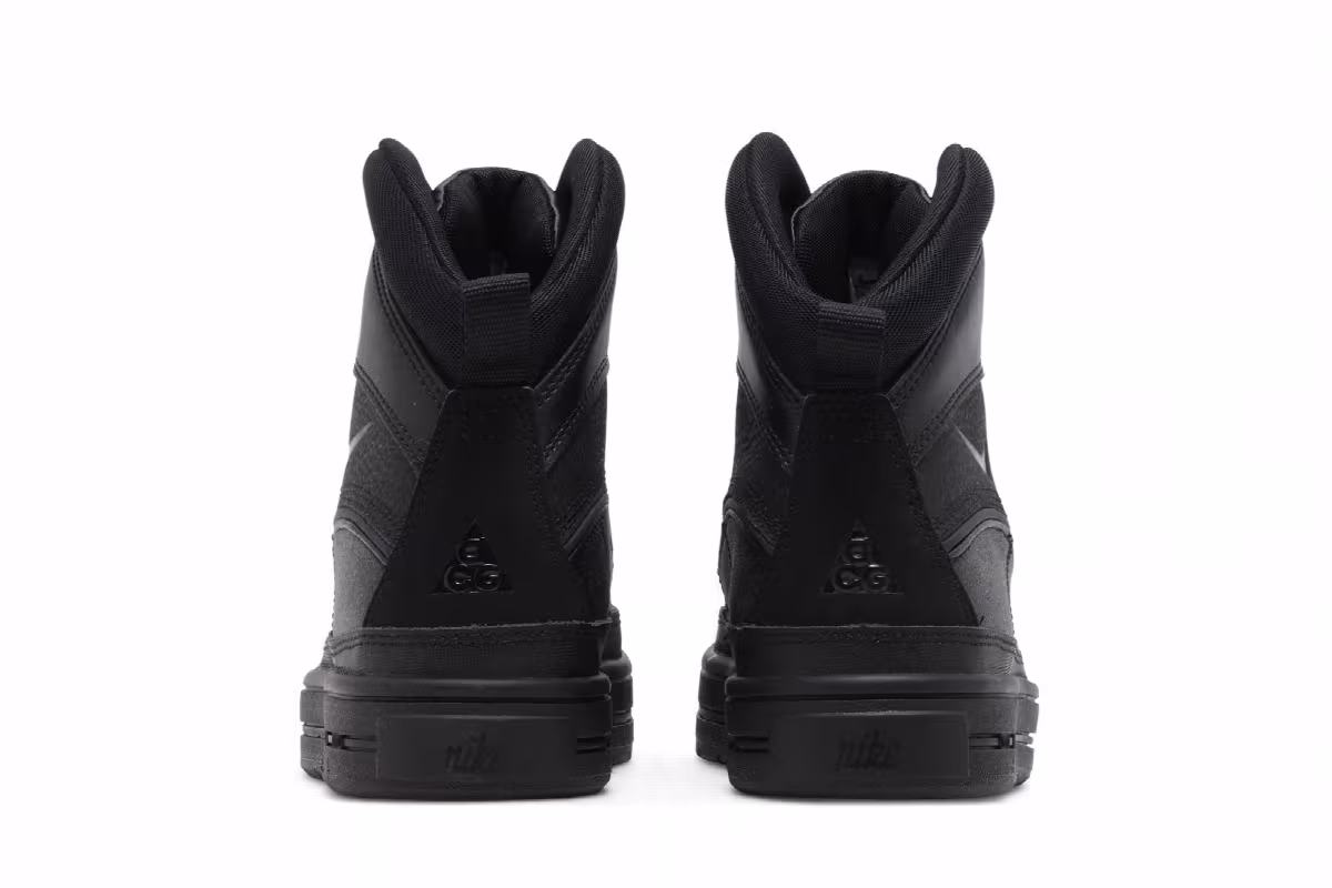 Nike Woodside 2 High GS Triple Black, view 7