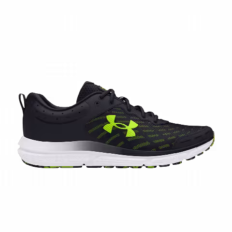 Under Armour Charged Assert 10 4E Wide 'Black High Vis Yellow'