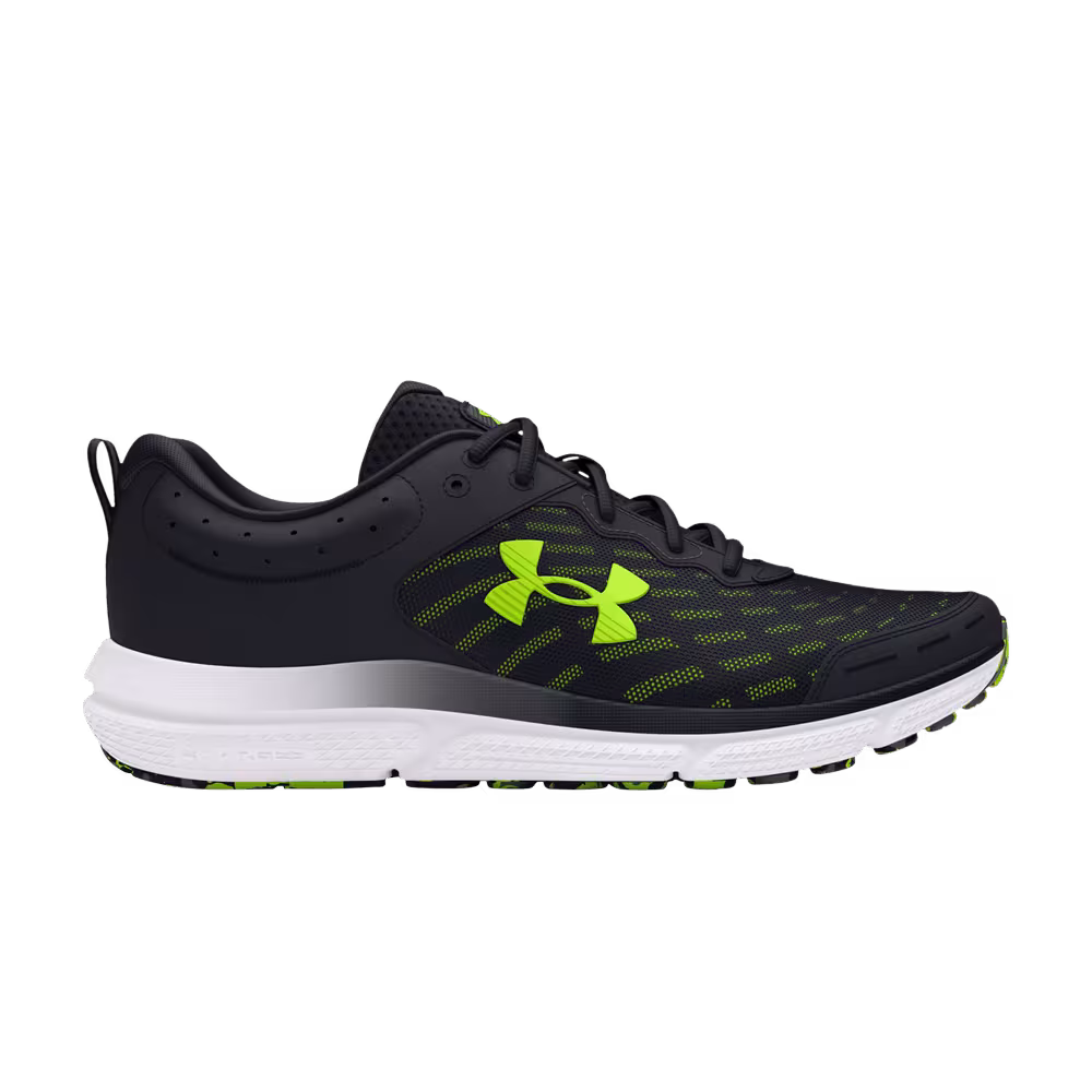 Under Armour Charged Assert 10 4E Wide Black High Vis Yellow