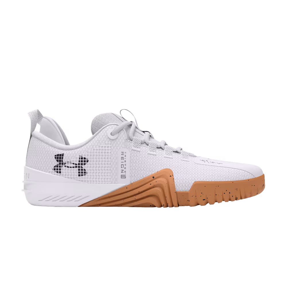Under Armour TriBase Reign 6 White Distant Grey Gum