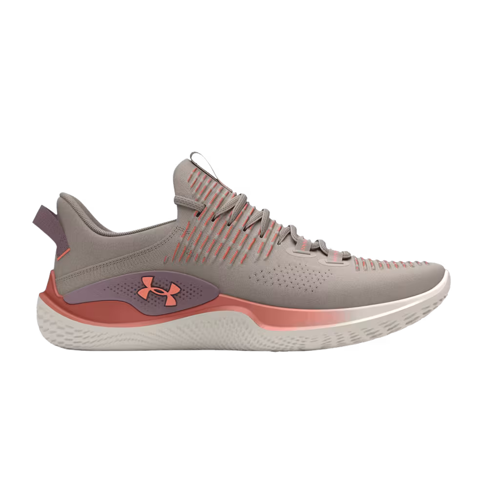 Under Armour Women's Flow Dynamic IntelliKnit Tetra Grey Aero Orange