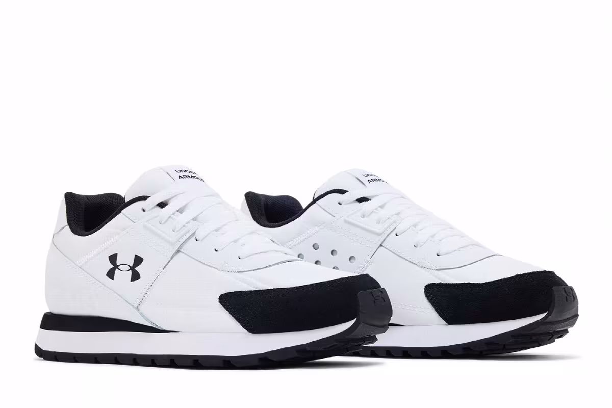 Under Armour Essential Runner White Black, view 9