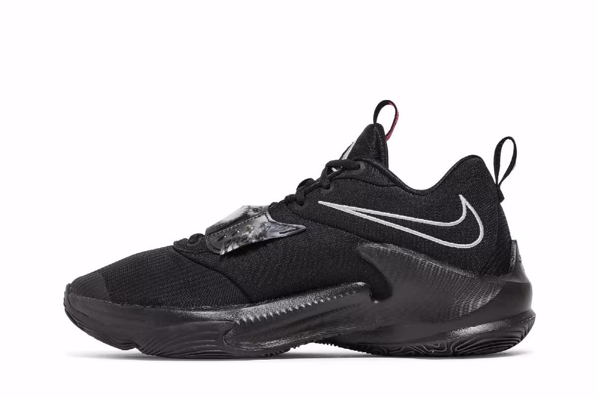 Nike Zoom Freak 3 Black Metallic Silver, view 4