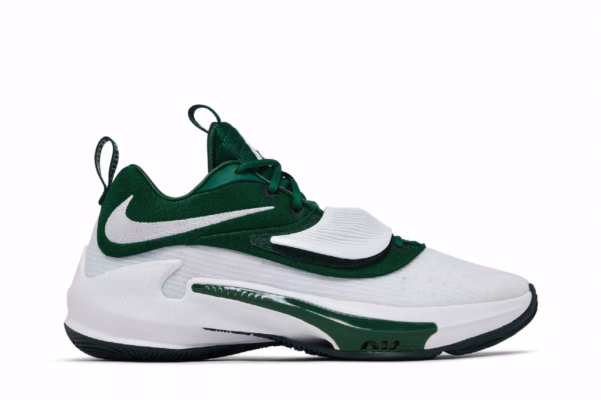 Nike Zoom Freak 3 TB White Gorge Green, view 2