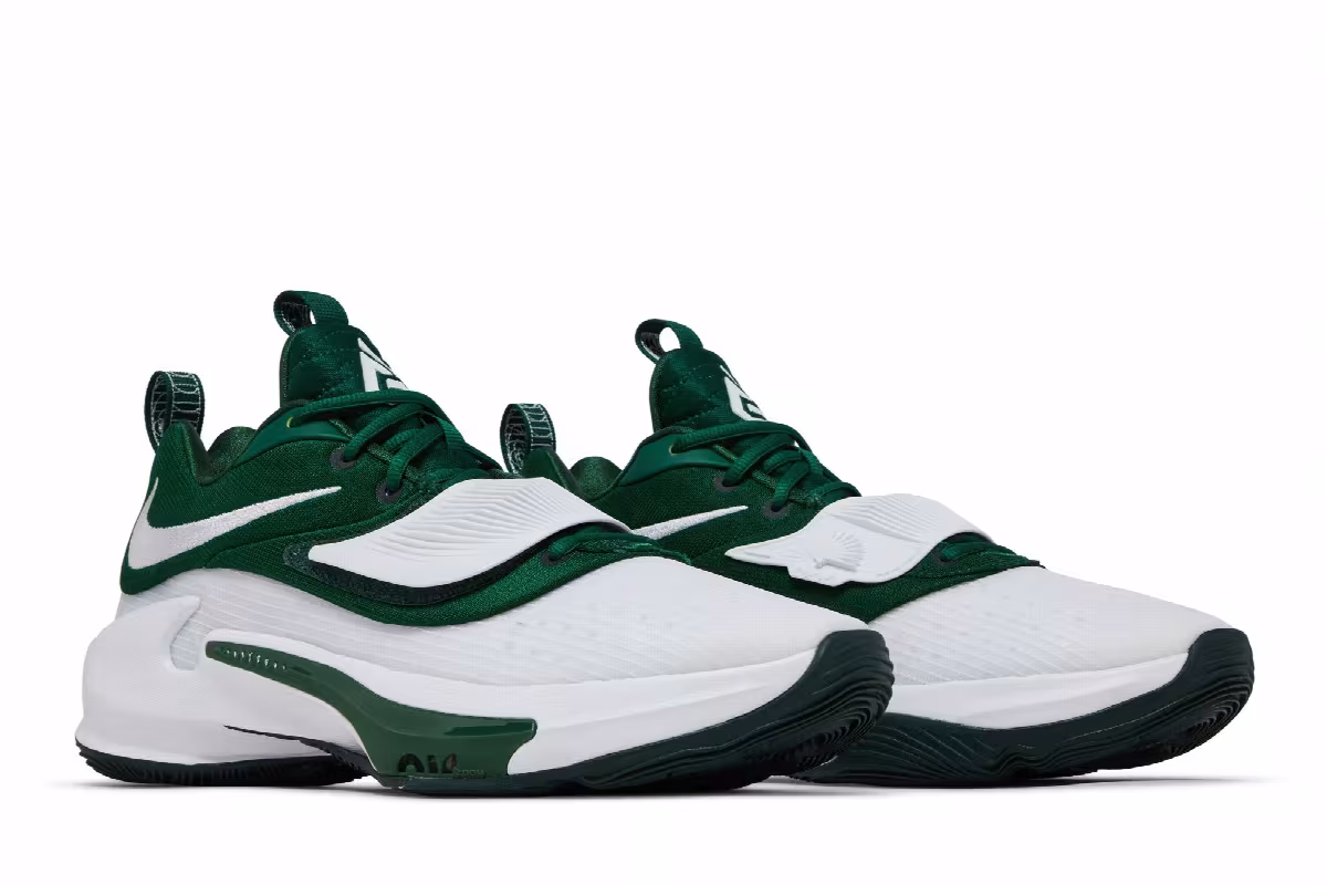 Nike Zoom Freak 3 TB White Gorge Green, view 9