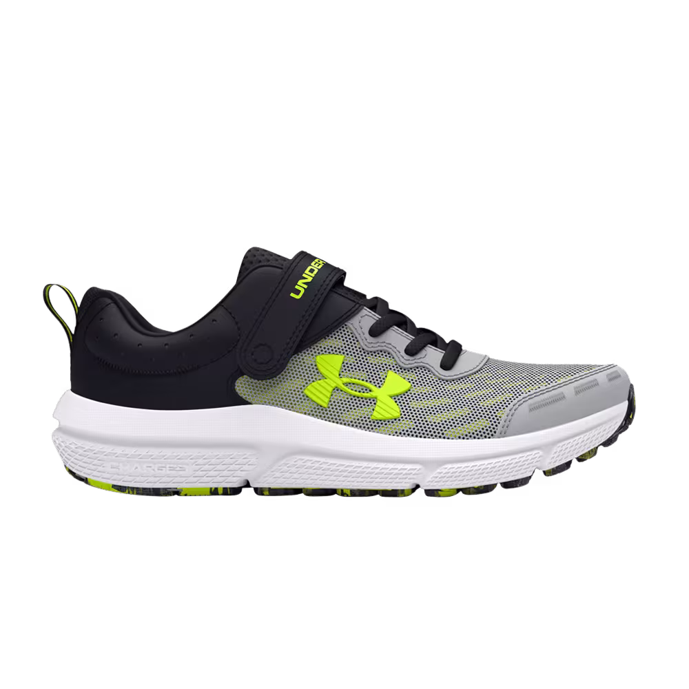 Under Armour Assert 10 AC PS Wide Mod Grey High Vis Yellow