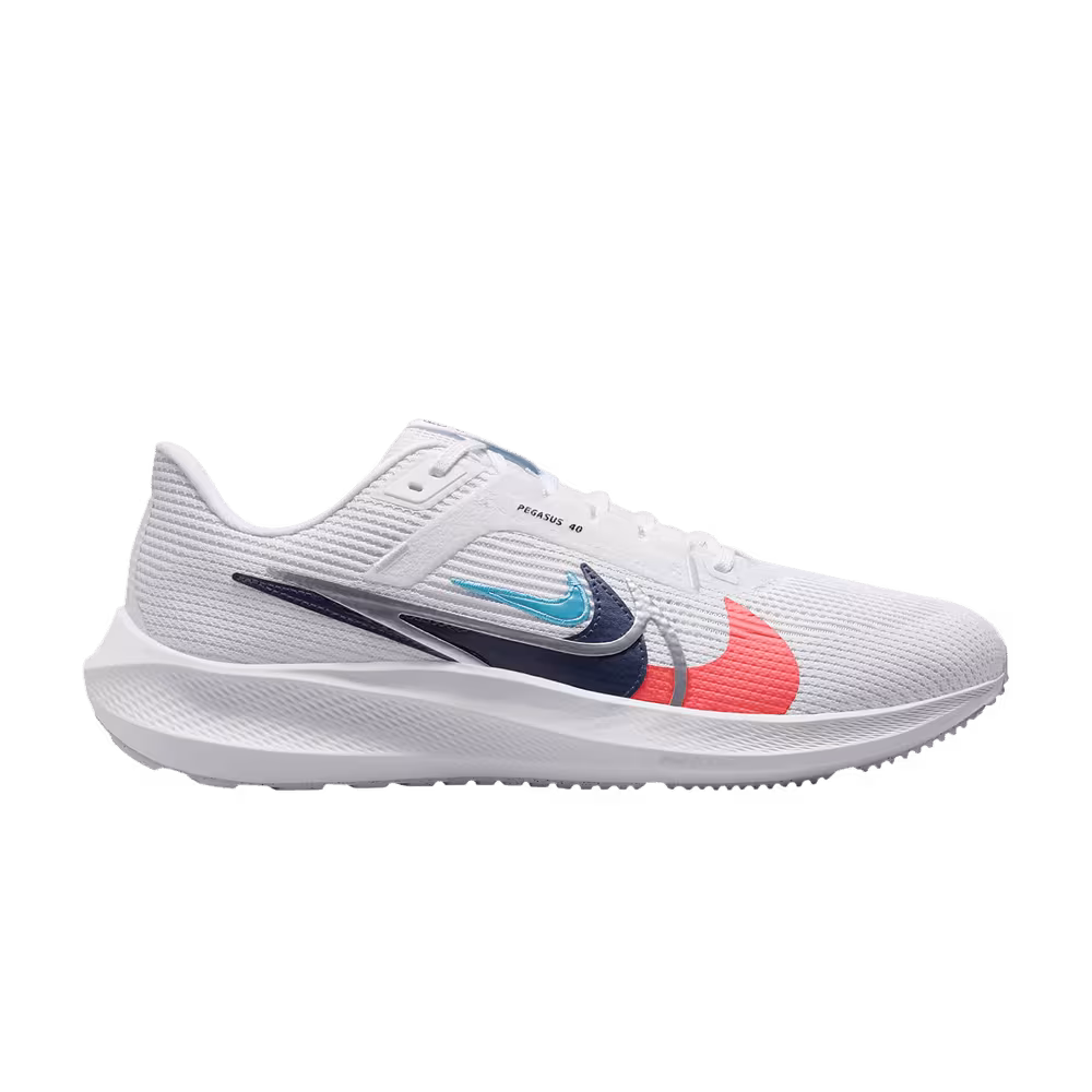 Nike Air Zoom Pegasus 40 Premium Quadruple Swoosh - White Multi-Color