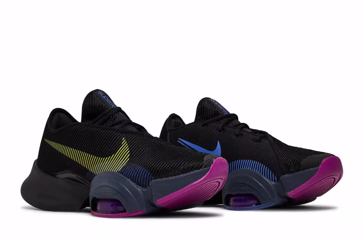 Nike Women's Air Zoom SuperRep 2 Black Red Plum, view 9