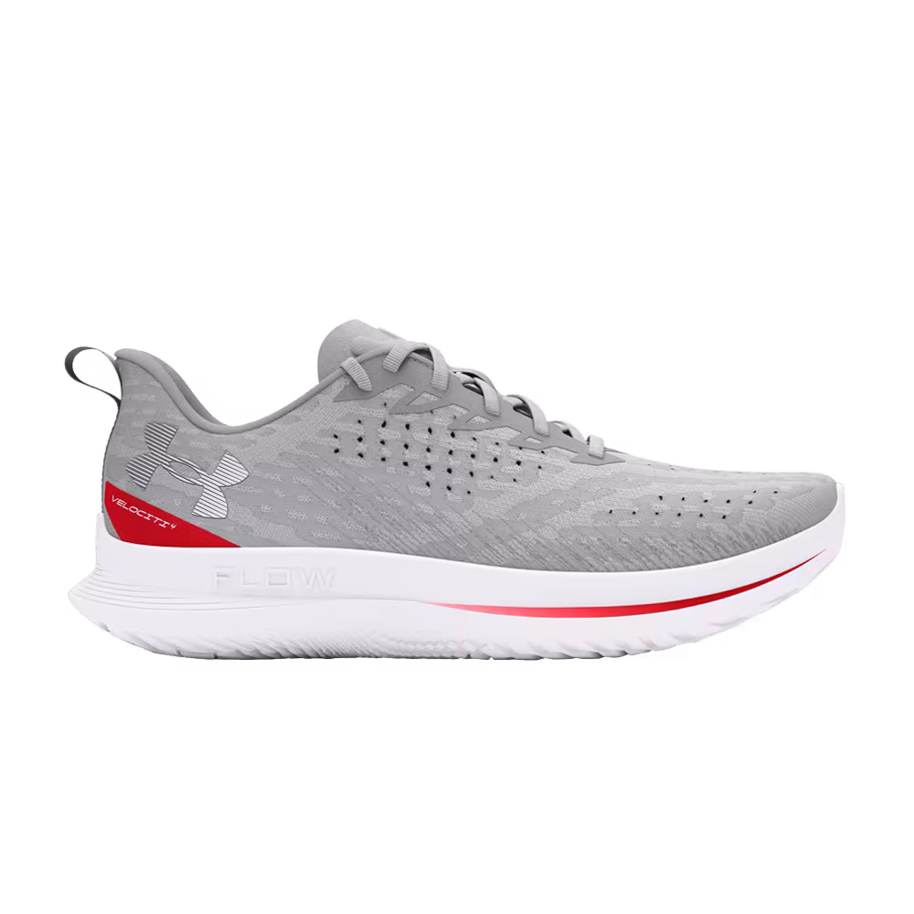 Under Armour Flow Velociti 4 Halo Grey Racer Red