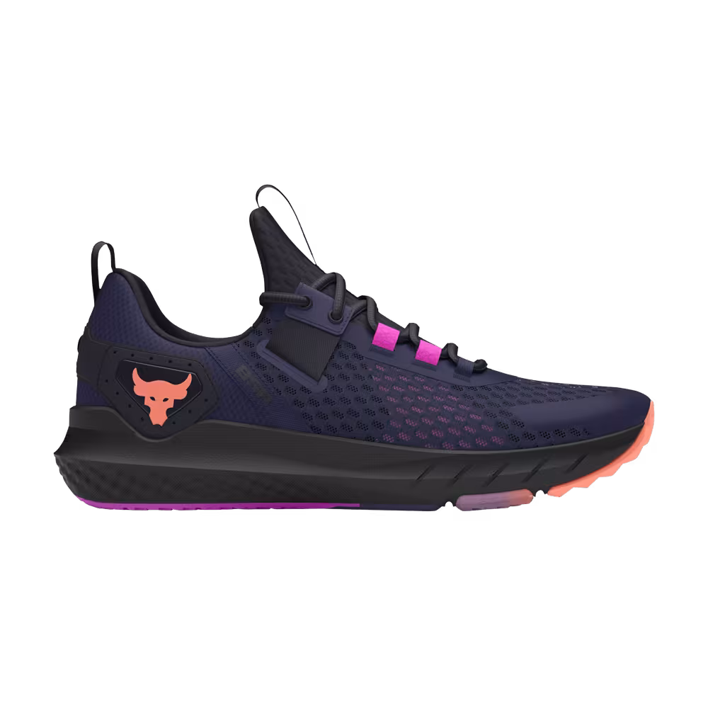 Under Armour Project Rock BSR Midnight Navy Flare Orange