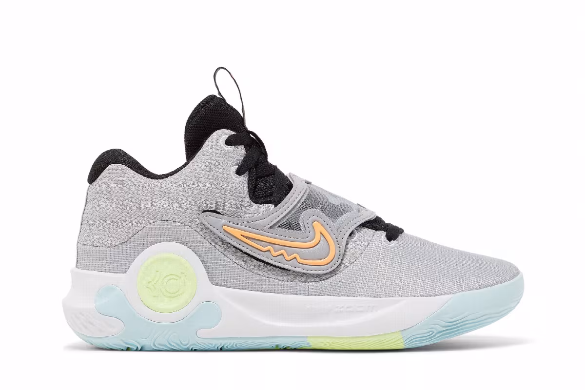 Nike KD Trey 5 X Wolf Grey Barely Volt, view 2