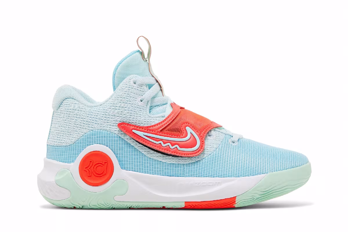 Nike KD Trey 5 X EP Blue Chill Bright Crimson Mint, view 2