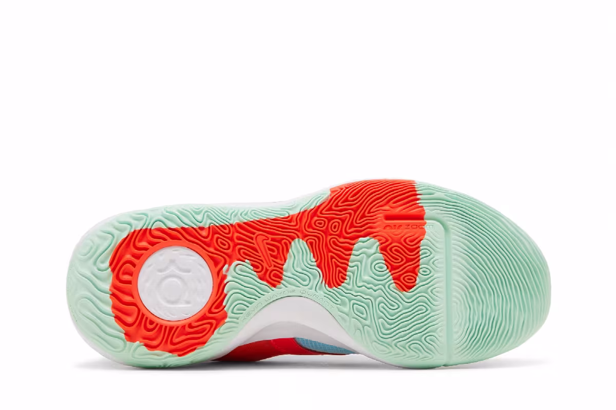 Nike KD Trey 5 X EP Blue Chill Bright Crimson Mint, view 5