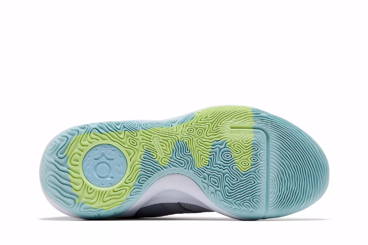 Nike KD Trey 5 X EP Grey Volt Crimson, view 5