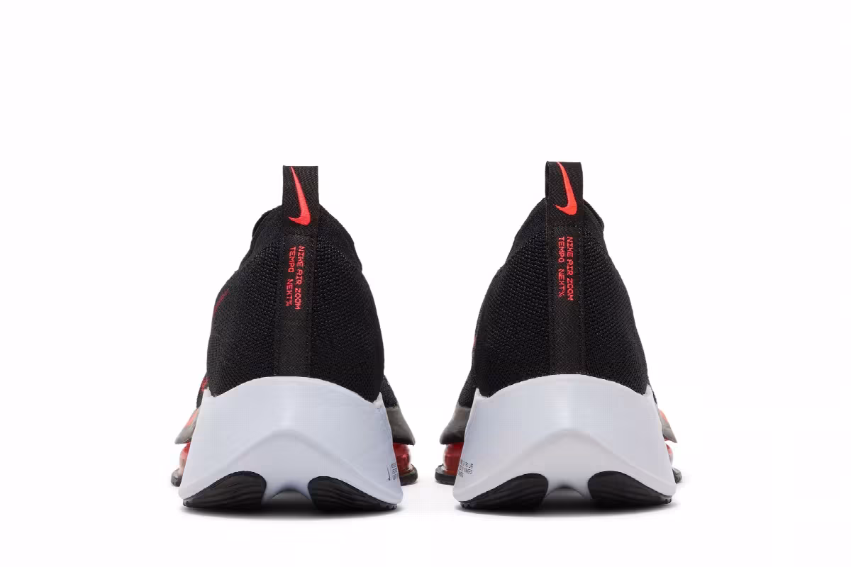 Nike Air Zoom Tempo NEXT% Flyknit Black Flash Crimson, view 7