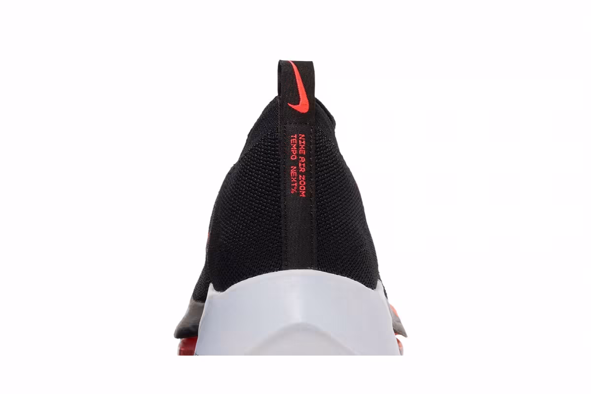 Nike Air Zoom Tempo NEXT% Flyknit Black Flash Crimson, view 8