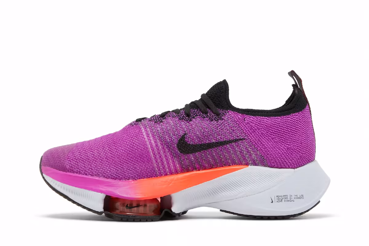 Nike Women's Air Zoom Tempo NEXT% Flyknit Hyper Violet, view 4