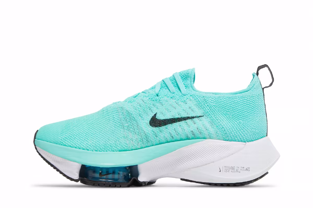Nike Women's Air Zoom Tempo NEXT% Flyknit Hyper Turquoise, view 4