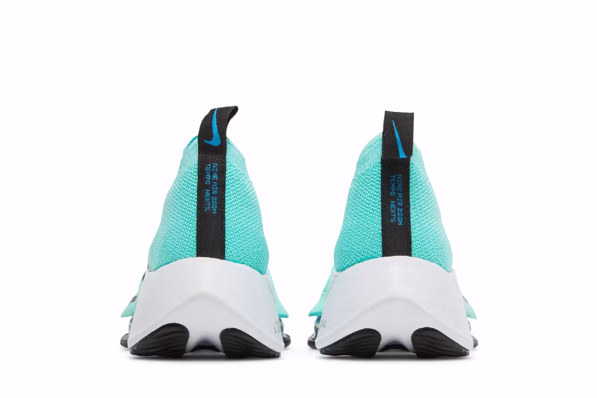 Nike Women's Air Zoom Tempo NEXT% Flyknit Hyper Turquoise, view 7