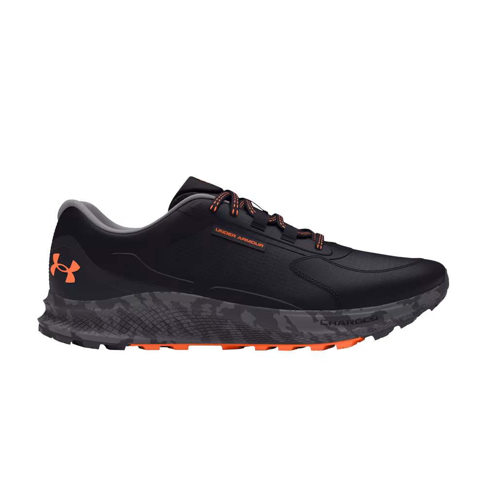 Under Armour Charged Bandit Trail 3 Black Orange Blast Camo
