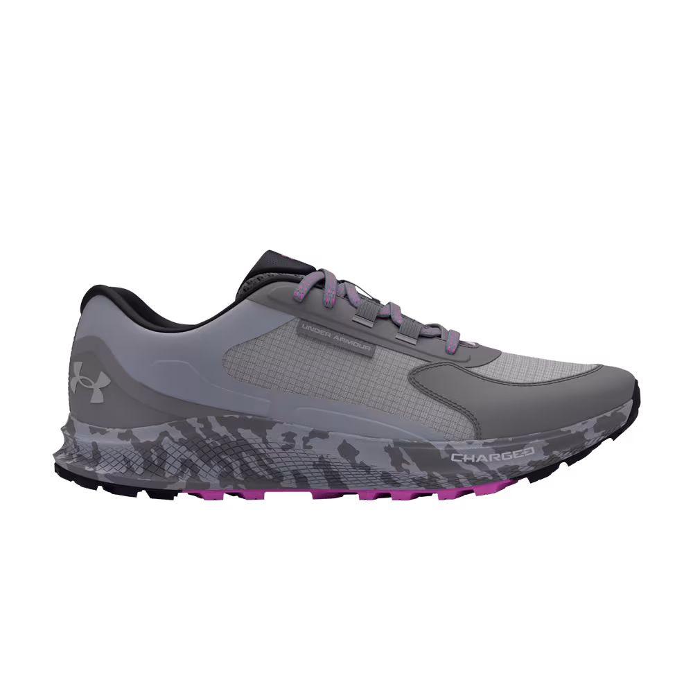 Under Armour Women's Charged Bandit Trail 3 Mod Grey Vivid Magenta Camo