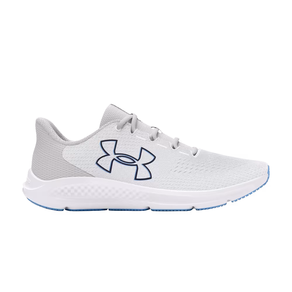 Under Armour Charged Pursuit 3 Big Logo - White Grey Midnight Navy