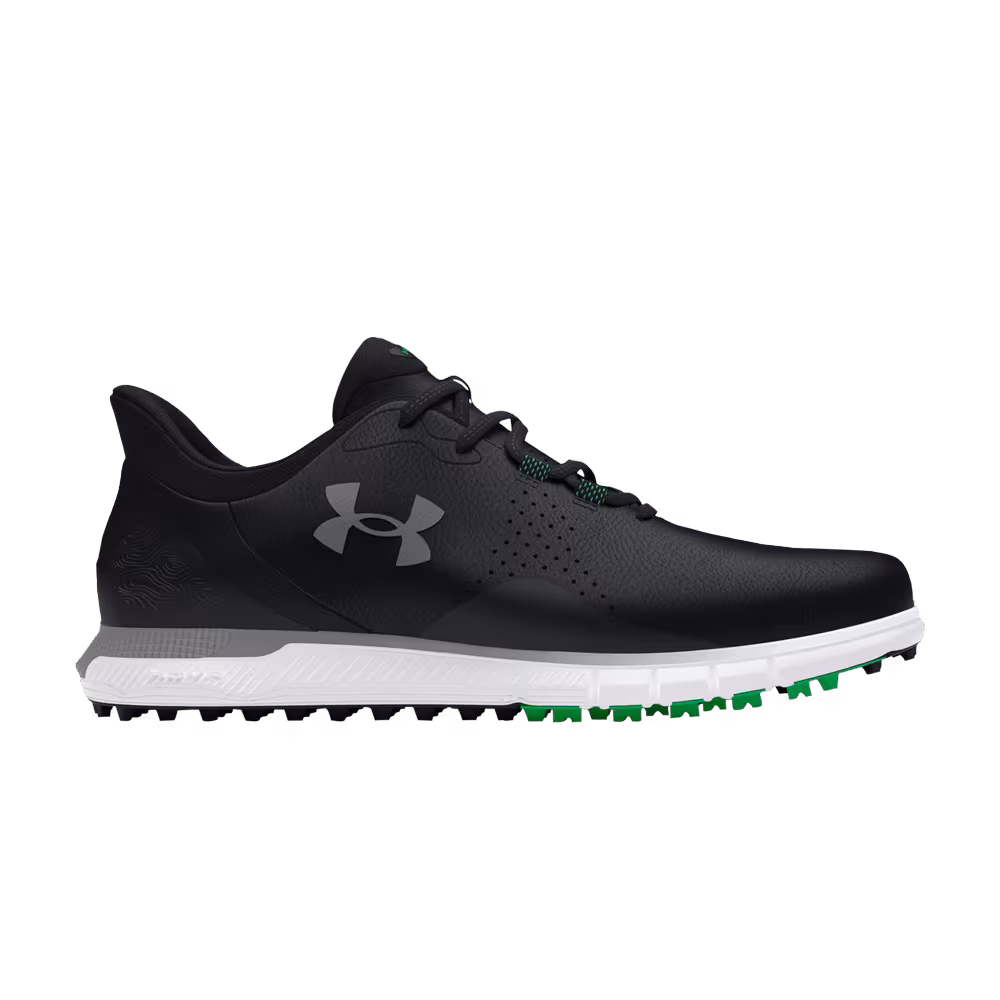 Under Armour HOVR Drive Fade Spikeless Golf Wide Black Green