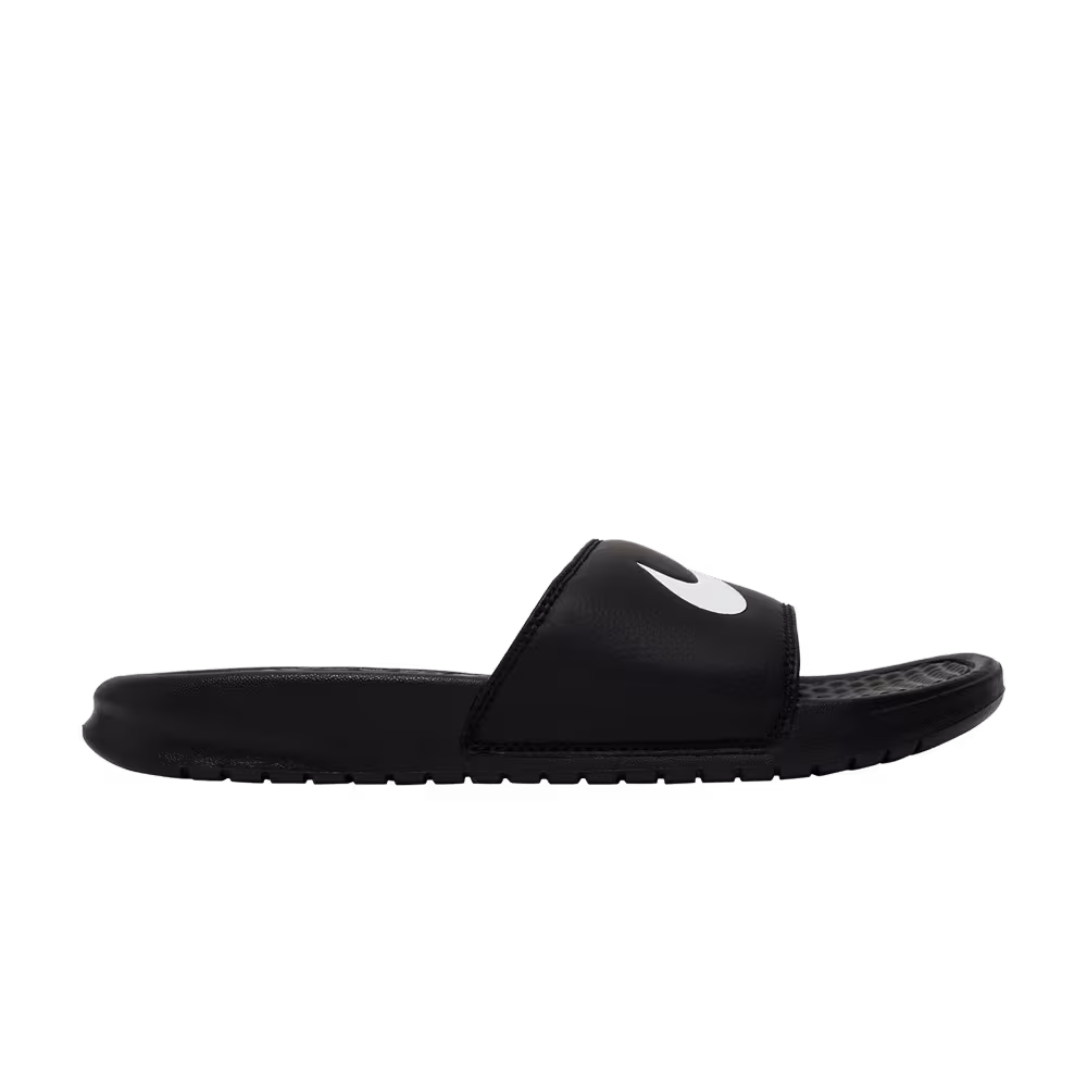 Nike Benassi Swoosh Slide Black White
