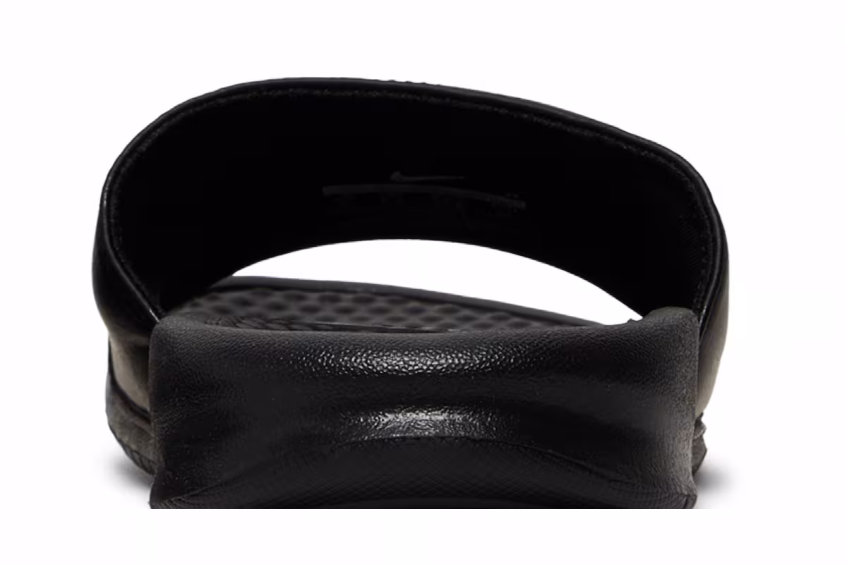 Nike Benassi Swoosh Slide Black White, view 8