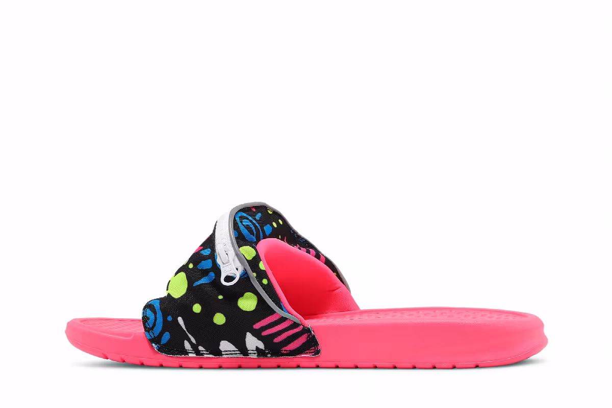 Nike Benassi JDI Print Slide Fanny Pack, view 4