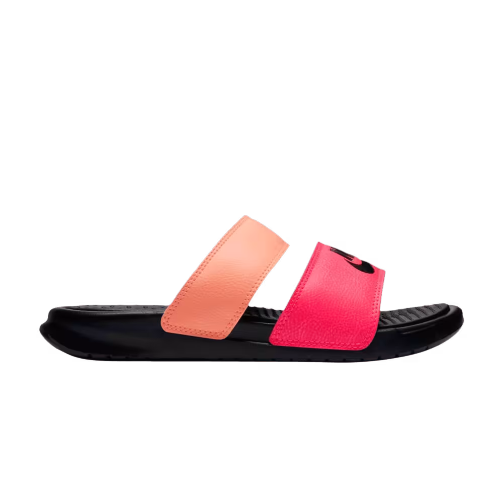 Nike Women's Benassi Duo Ultra Slide Racer Pink Sunset Glow