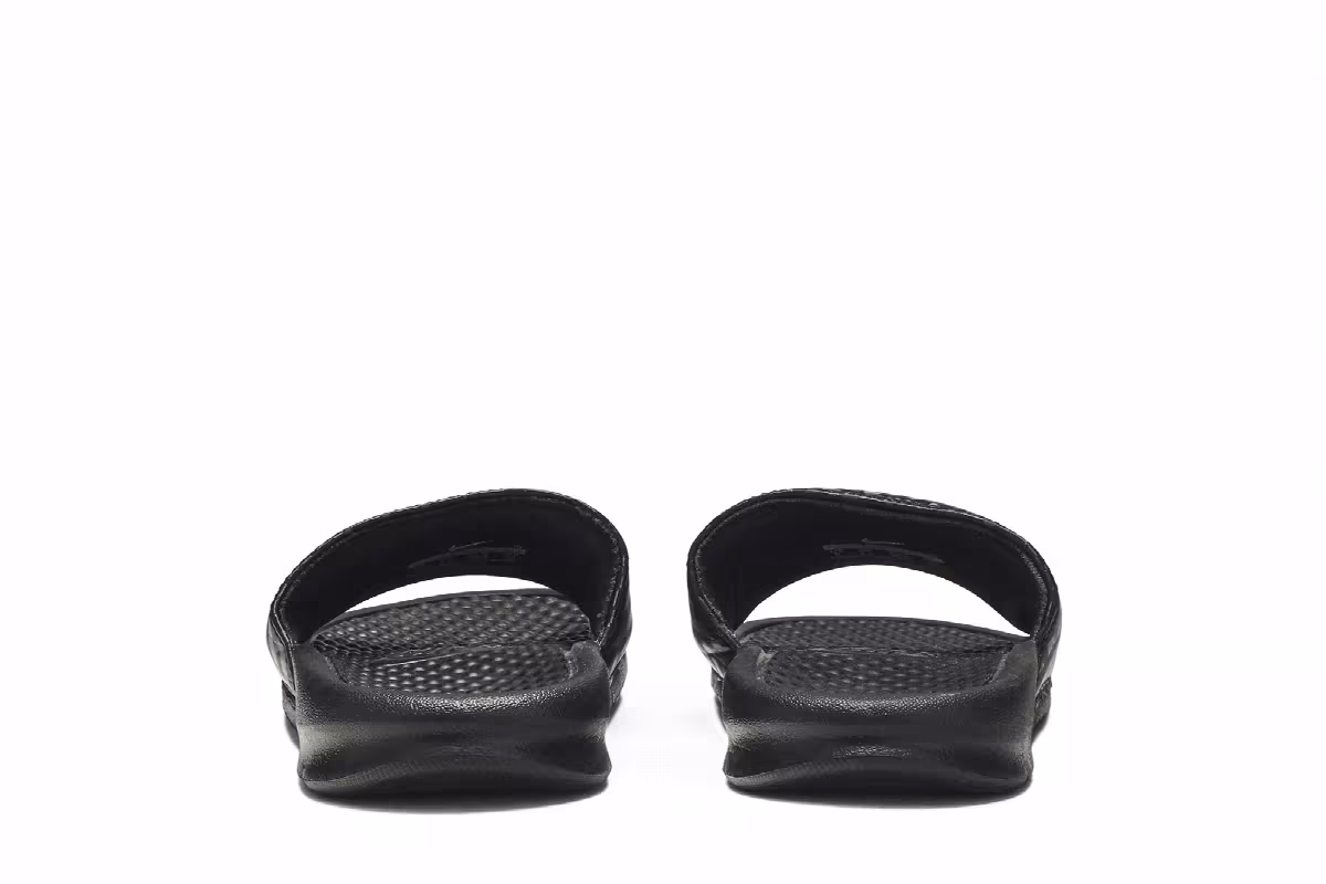 Nike Women's JDI Benassi Slides Black Diamond Pattern, view 7