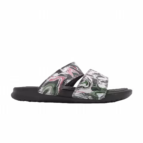 Nike Wmns Benassi Duo Ultra Slide 'Black Green Pink'