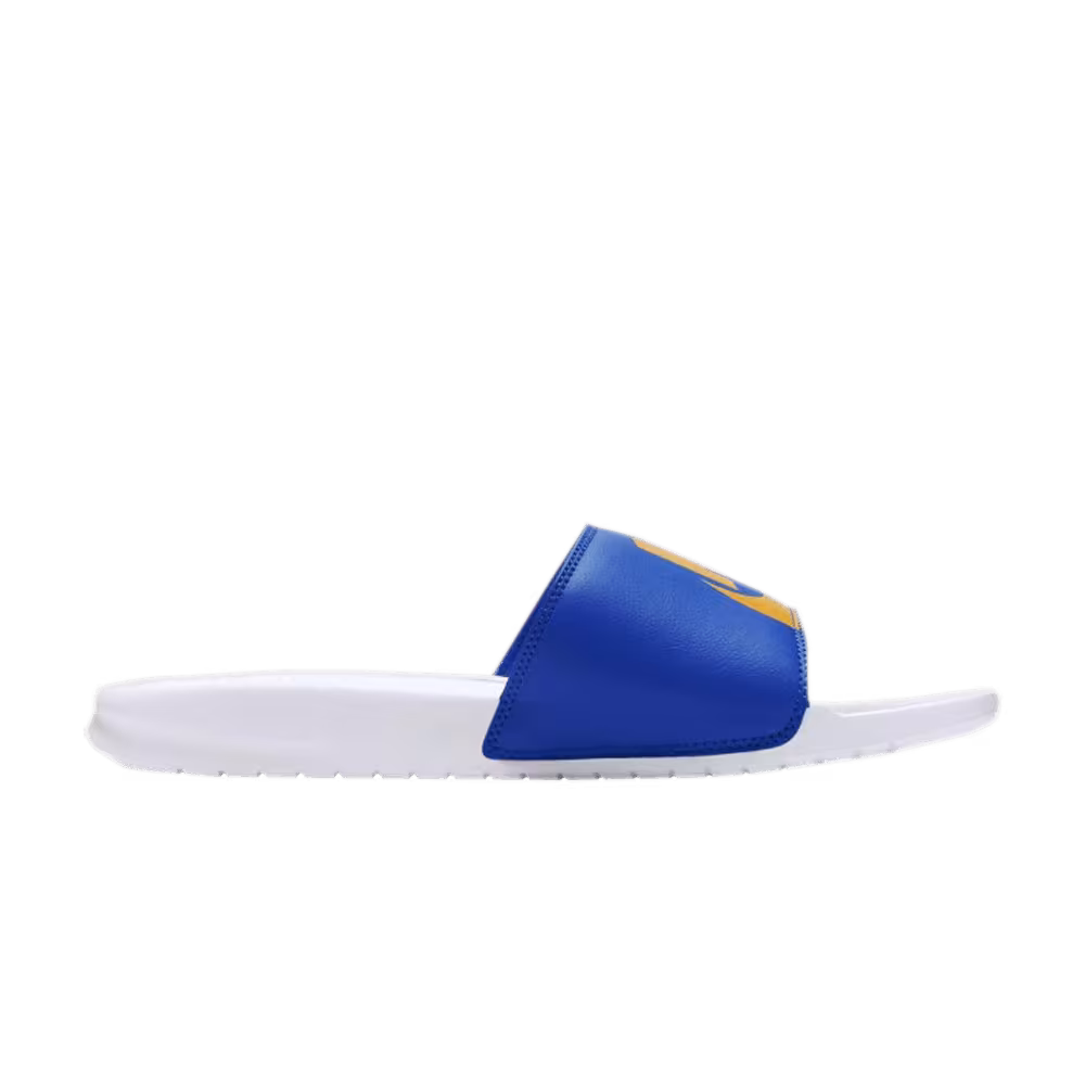 Nike Benassi JDI Print White Royal Gold