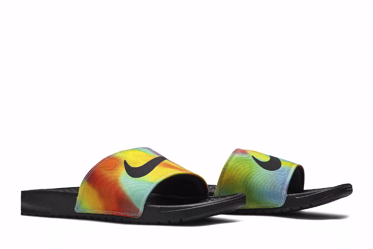 Nike Benassi JDI Tie-Dye, view 9