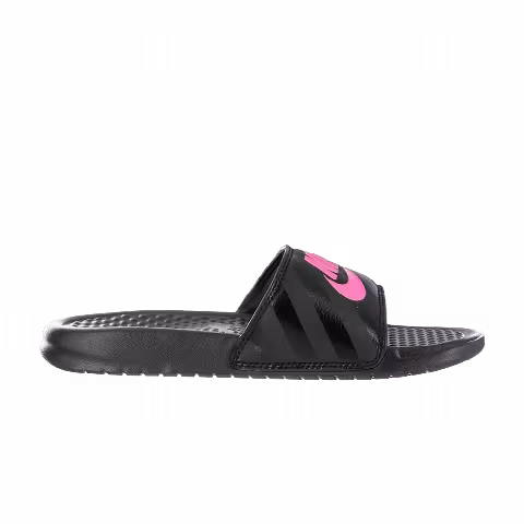 Nike Wmns Benassi JDI 'Black Vivid Pink'