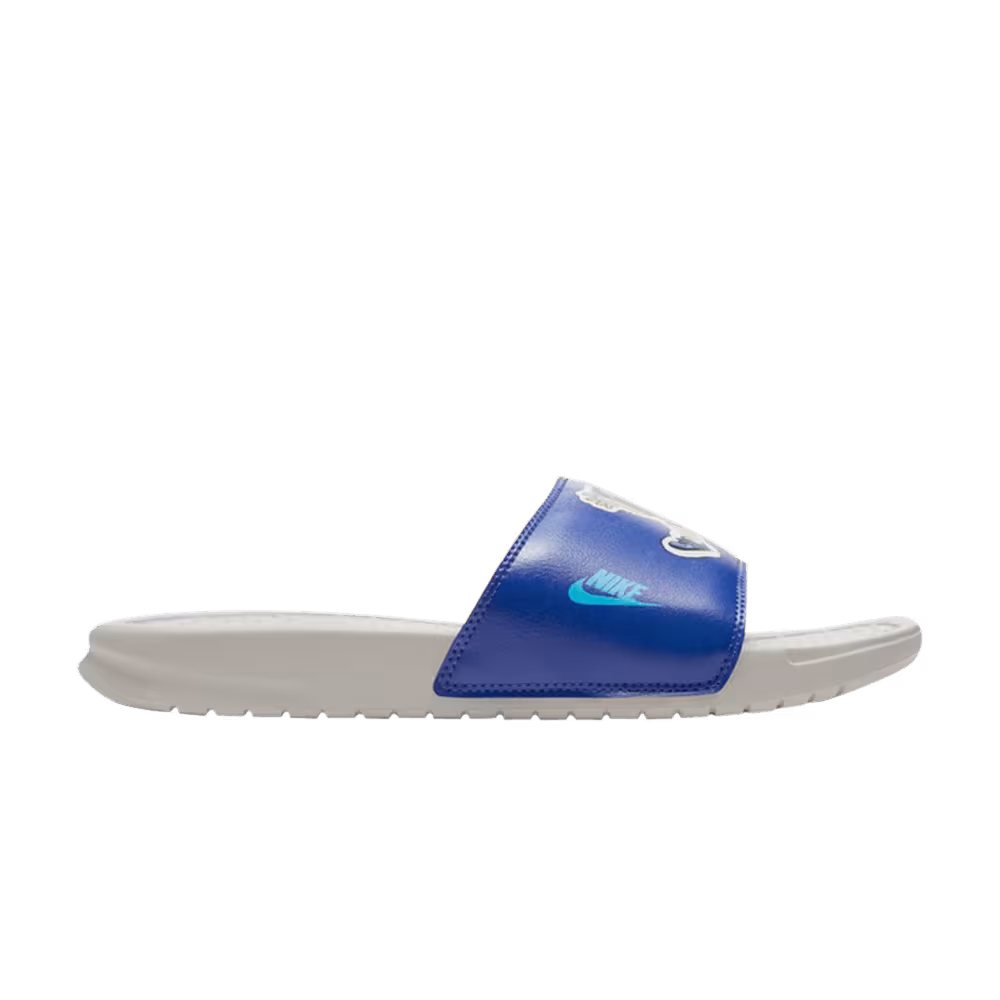 Nike Benassi JDI Print Slide Hiker Cartoon - Light Bone