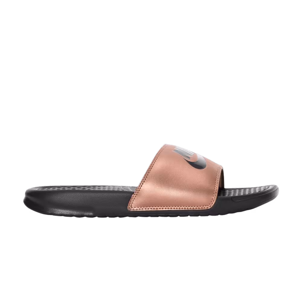 Nike Women's Benassi JDI Slide Metallic Red Bronze