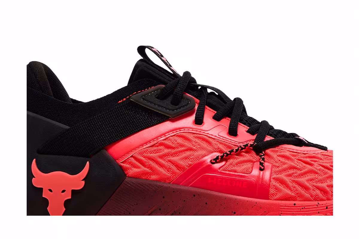 Under Armour Project Rock 6 Phoenix Fire Black, view 3