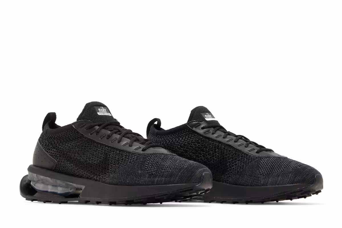 Nike Air Max Flyknit Racer Triple Black, view 9