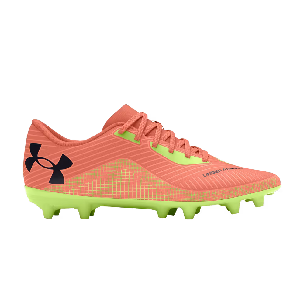 Under Armour Shadow Select 2 FG Jr Flare Orange Morph Green