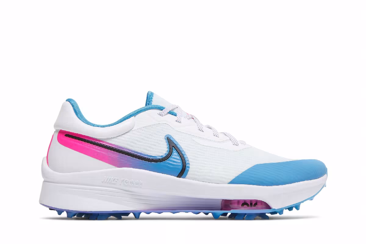 Nike Air Zoom Infinity Tour NEXT% White Aurora Blue Pink Blast, view 2