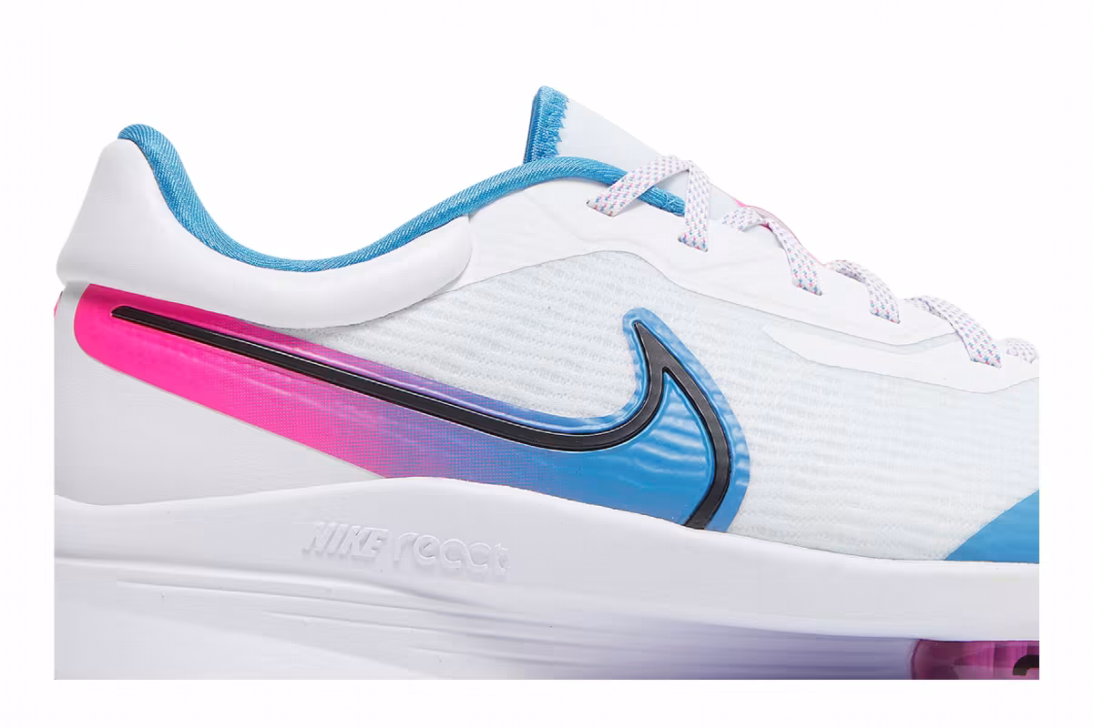 Nike Air Zoom Infinity Tour NEXT% White Aurora Blue Pink Blast, view 3