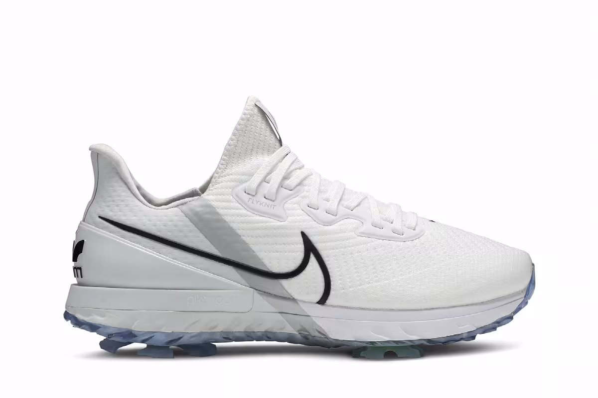 Nike Air Zoom Infinity Tour Golf Wide White Metallic Platinum, view 2