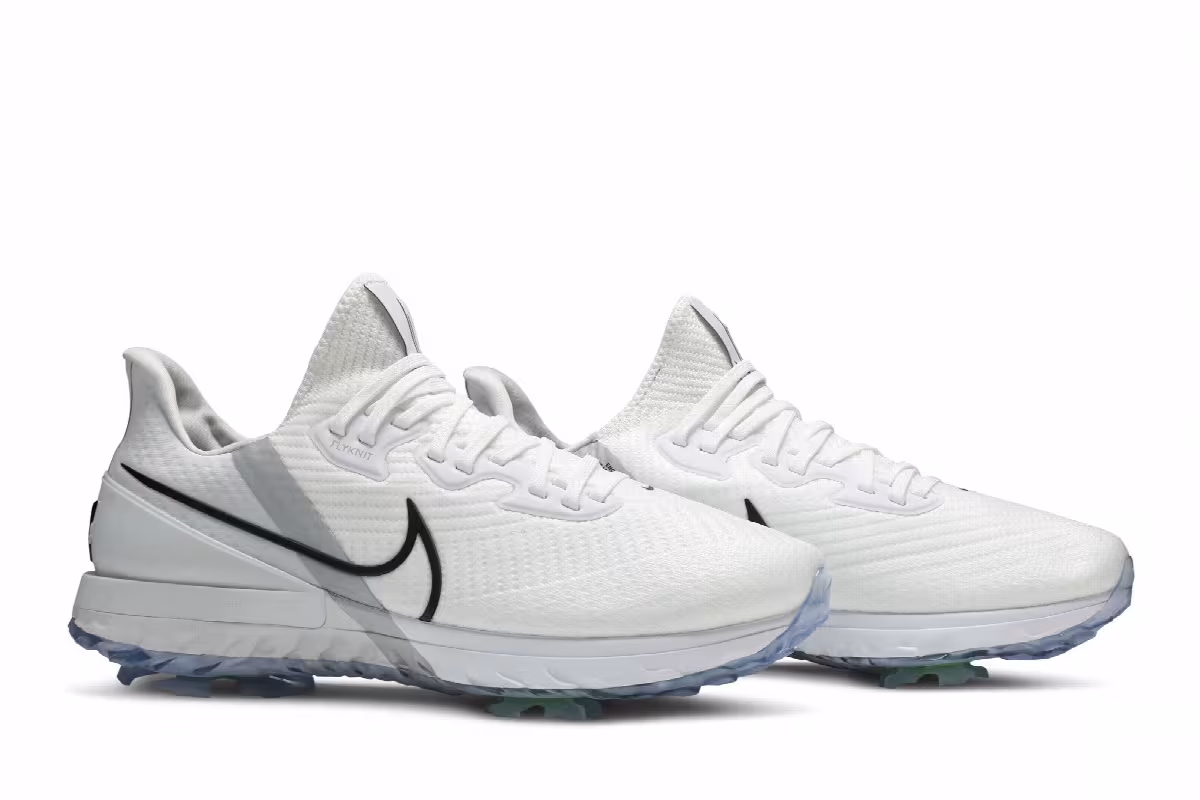 Nike Air Zoom Infinity Tour Golf Wide White Metallic Platinum, view 9